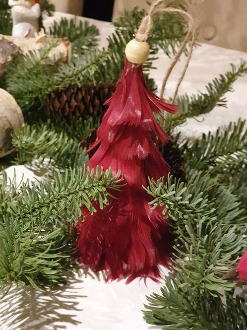 Hovedbilde Juletre rød m/oppheng