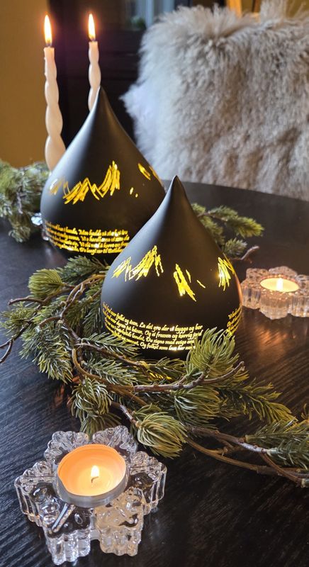 Nordnorsk julesalme dråpe, stor