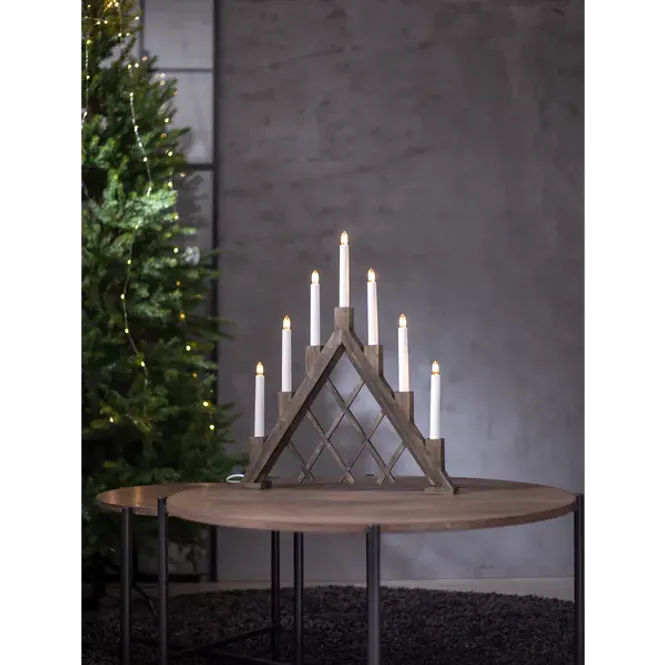 Hovedbilde Adventsstake brunt tre