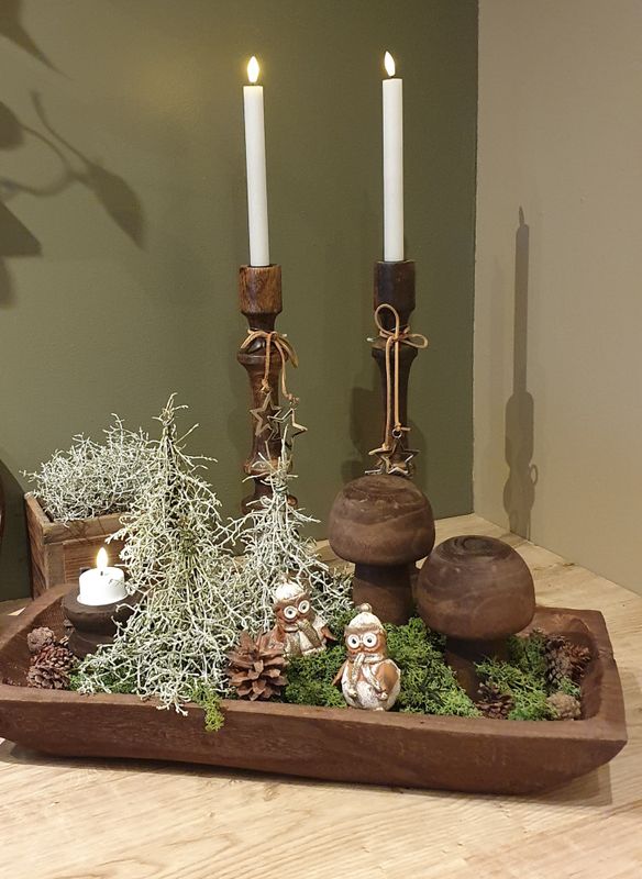 Trau mørk brun stort