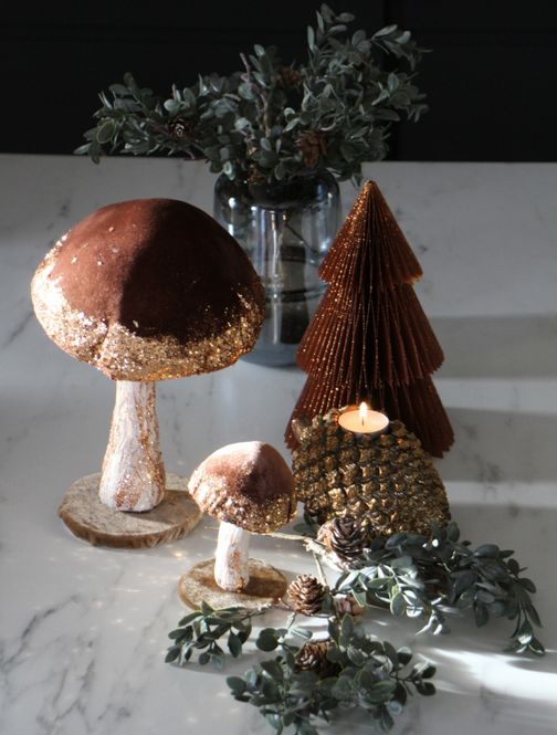 Hovedbilde Papirjuletre brunt xl