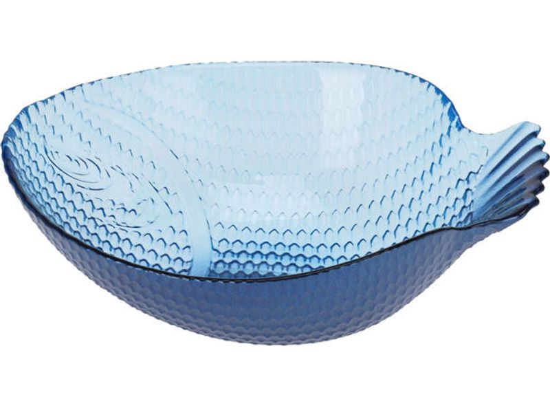 Glasskål fisk blå 2 pk.