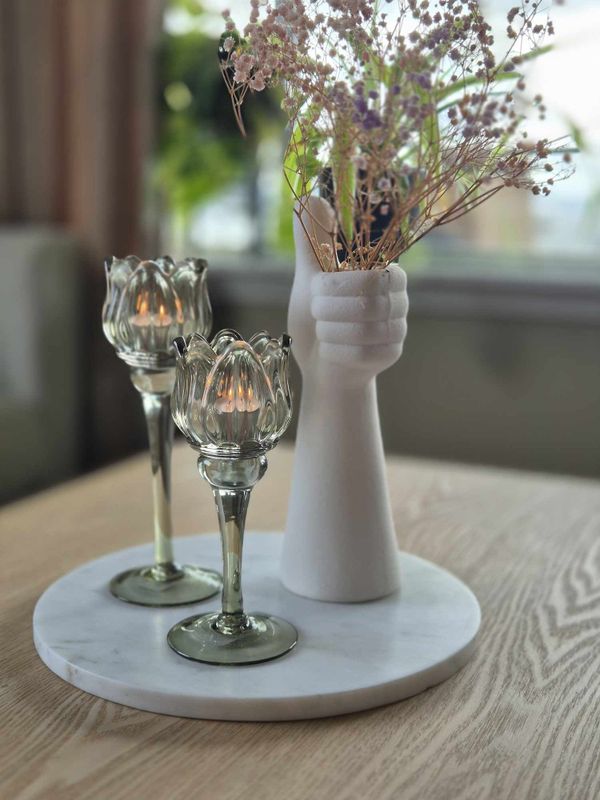 Lyslykt grønn blomst lav