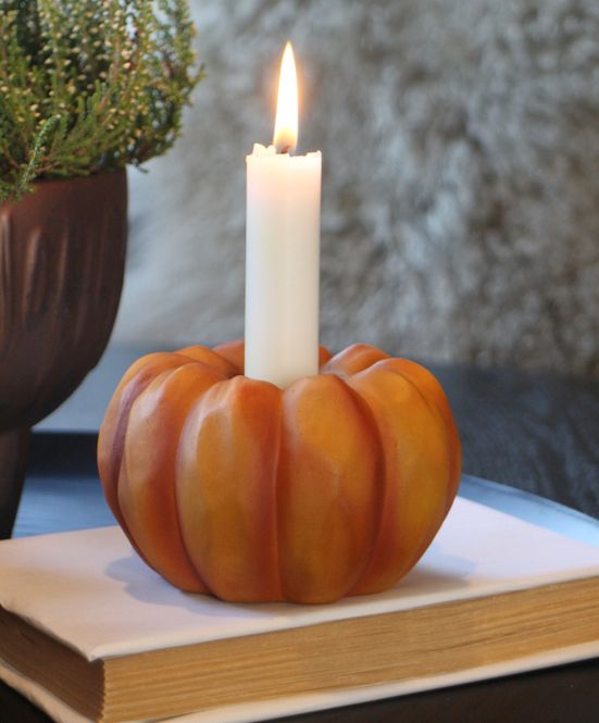 Hovedbilde Gresskar lysestake orange