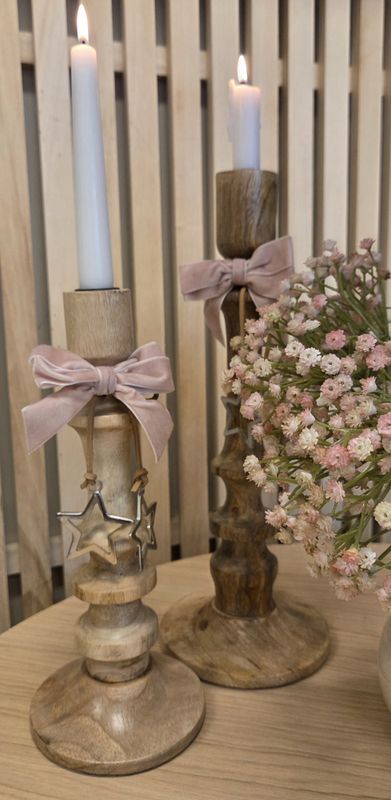 Velursløyfe beige/rosa