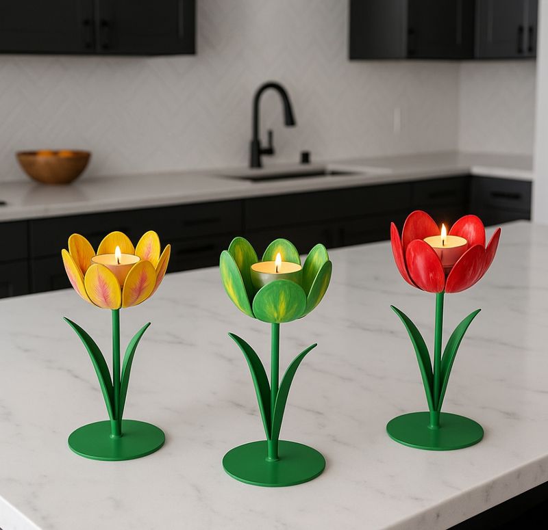 Lysestake tulip grønn