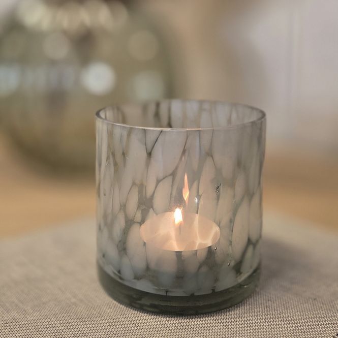 Hovedbilde Lysglass abstrakt marmor ...